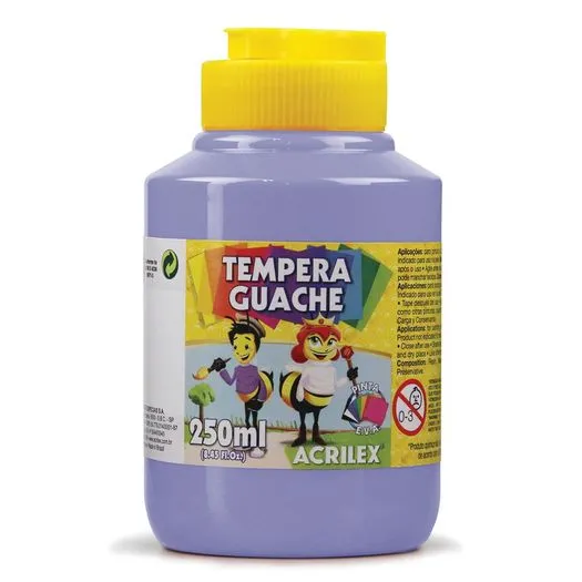 TINTA GUACHE 250 ML LILAS ACRILEX