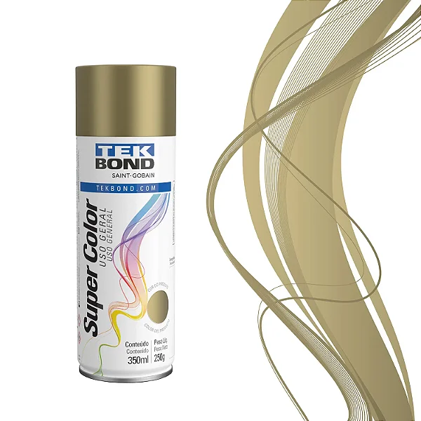 TINTA SPRAY USO GERAL DOURADO 350ML/250G TEKBOND