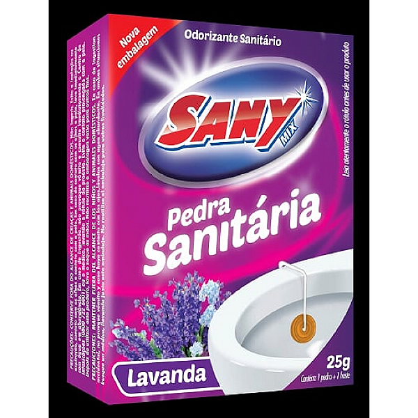 PEDRA SANITARIA LAVANDA 25G SANY BRIL