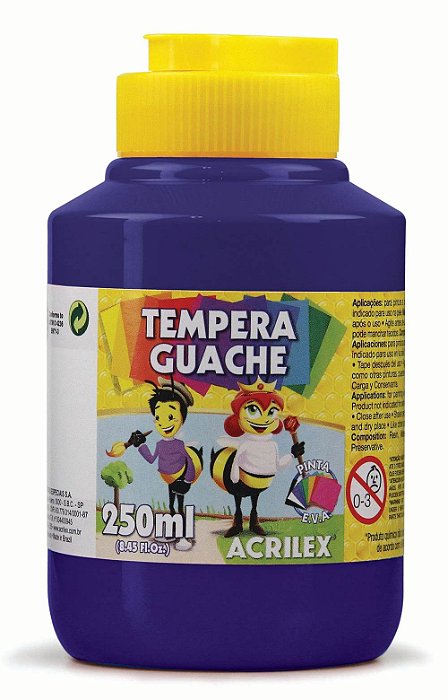 TINTA GUACHE 250ML VIOLETA 516 ACRILEX