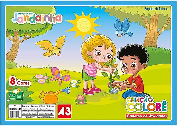 PAPEL CRIATIVO A-3 BLOCO JANDAIA C/32FLS