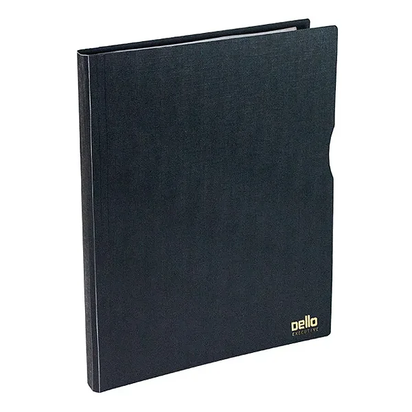 PASTA CATALOGO 30 PLASTICOS A4 EXECUTIVE PRETA DELLO 6056.P