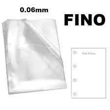 ENVELOPE PLASTICO OFICIO SEM FUROS FINO 100 UNIDADES