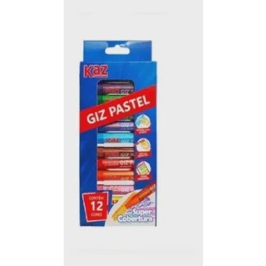 GIZ PASTEL C/12 CORES KAZ / TRIS
