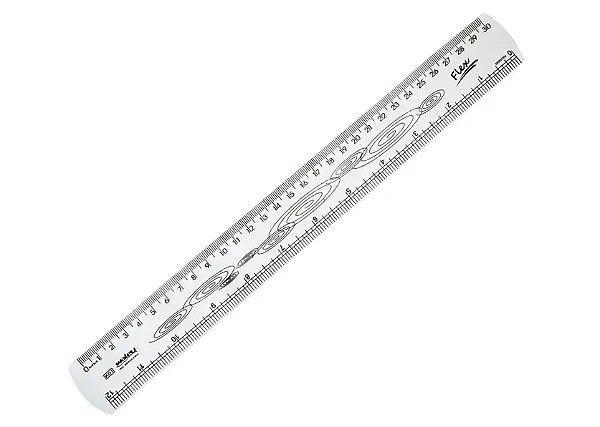 REGUA 30 CM FLEXIVEL WALEU BLISTER