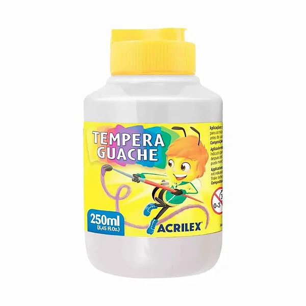 TINTA GUACHE 250 ML BRANCO ACRILEX