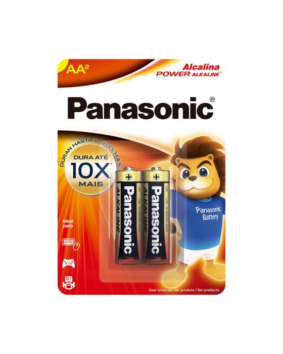 PILHA PEQUENA ALCALINA AA LR6/2B C/2 UN PANASONIC