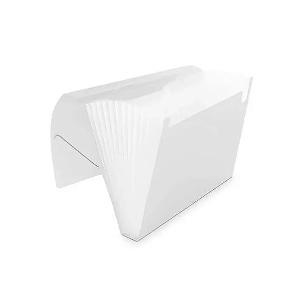 PASTA SANFONA A4 31 DIVISOES CRISTAL LINE POLIBRAS 91517