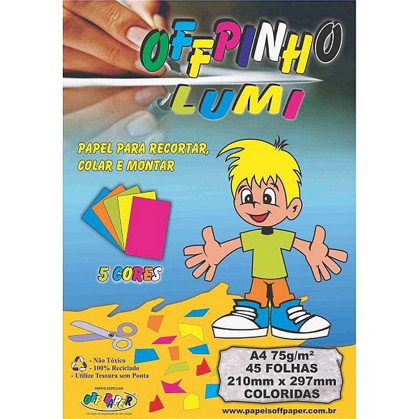PAPEL CRIATIVO OFF PAPER A-4 75GRS C/45FLS