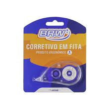 CORRETIVO EM FITA 6M X 5MM - BLISTER C/ 1UN BRW