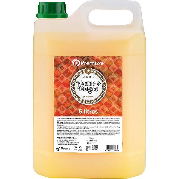 SABONETE LIQUIDO PREMISSE PESSEGO E DAMASCO 5 LITROS