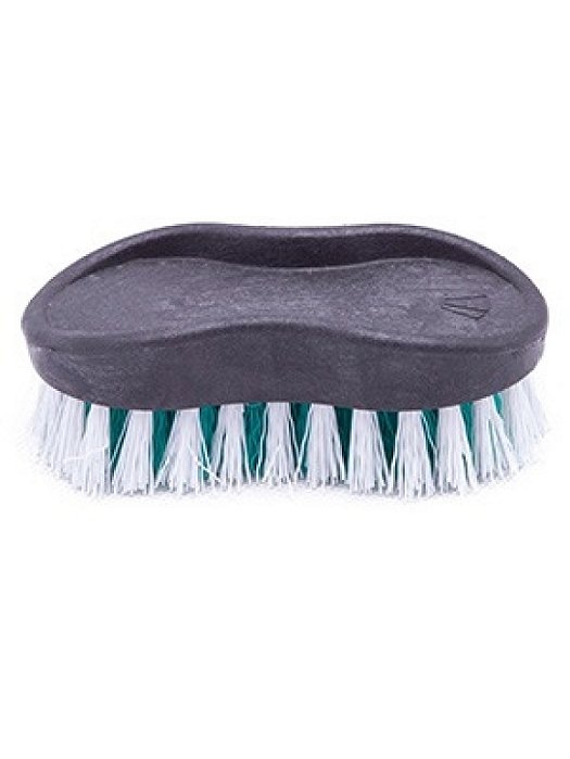 ESCOVA DE MÃO OVAL PLASTICA BICOLOR