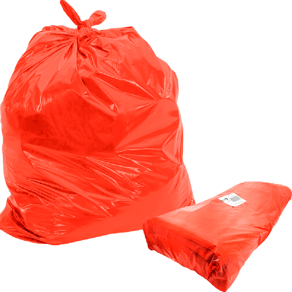 SACO DE LIXO 105L VERMELHO LEVE 3MC C/50 ECOPLAN
