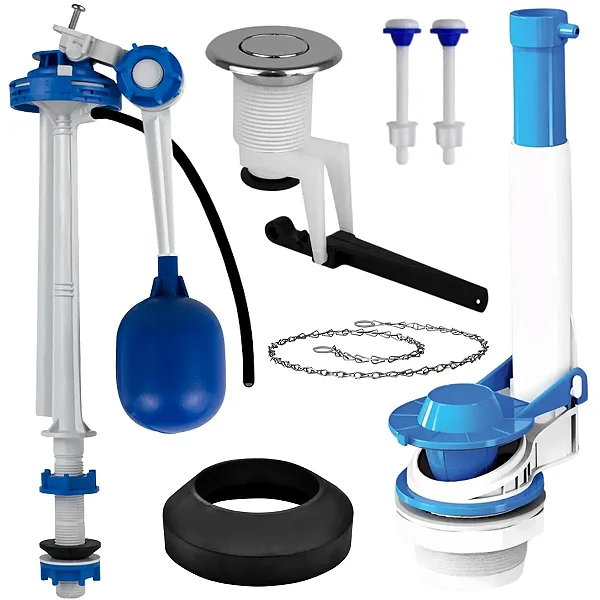 KIT MECANISMO UNIVERSAL CAIXA DESCARGA ACOPLADA COMPLETO