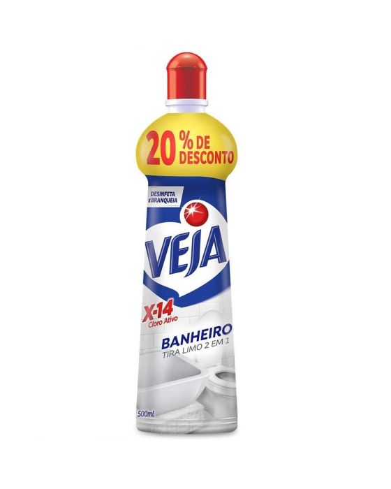 LIMPADOR BANHEIRO 500ML VEJA X14 TIRA LIMO SQUEZZE