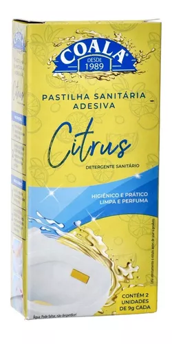 PASTILHA ADESIVA SANITARIA C/2 CITRUS COALA