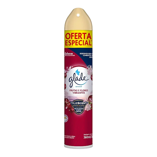 ODORIZADOR DE AR 360ML FRUTAS E FLORES GLADE