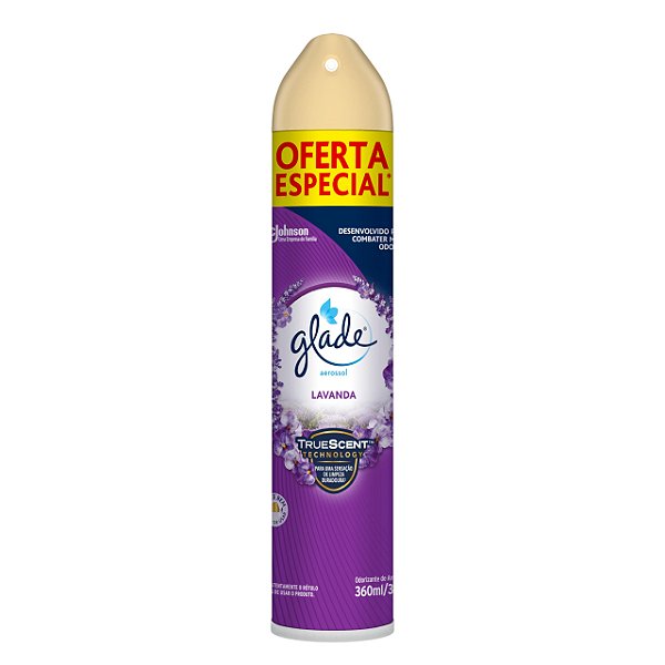 ODORIZADOR AEROSSOL LAVANDA 360ML GLADE