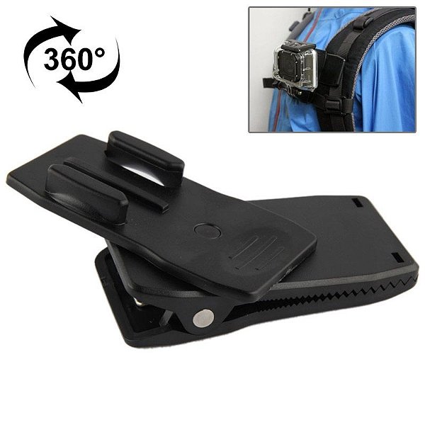 Suporte Grampo Presilha 360º Graus para GoPro SJCAM Eken Yi