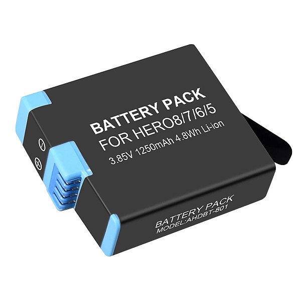 Bateria para a GoPro HERO5 HERO6 HERO7 HERO8 Black