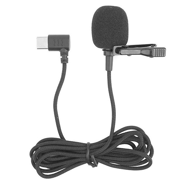 Microfone de Lapela Conexão USB Tipo C - SJCAM SJ8 SJ9 SJ10