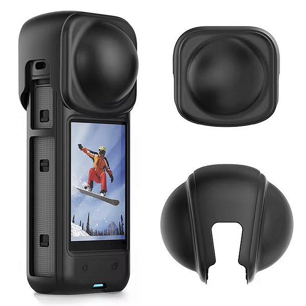 Protetor das Lentes em Silicone para Insta360 X4