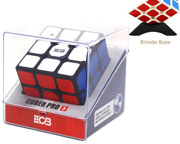 Cubo Mágico Profissional 3x3x3 Cuber Pro 3 Sail W + Brinde Base