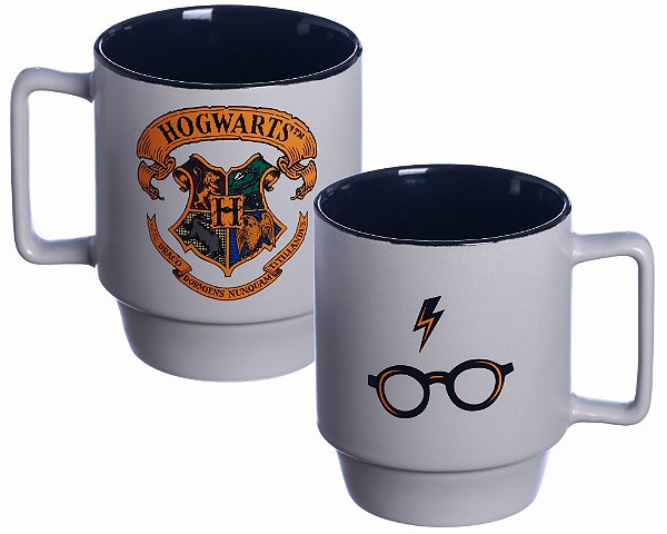 Caneca Tina Brasão Hogwarts Harry Potter Grifinória Bruxo