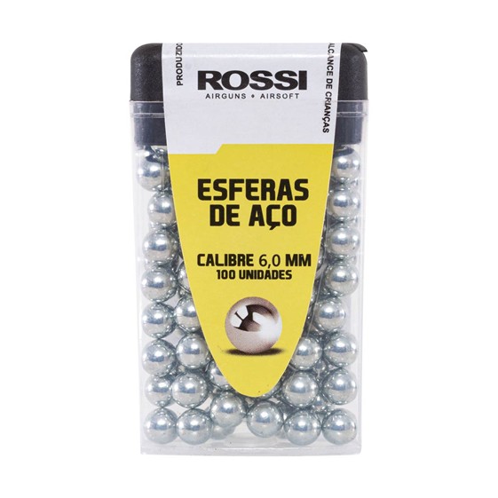 Munição Esfera de Aço 6,0mm - Rossi