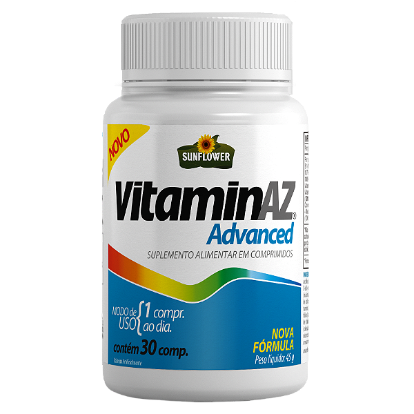 Polivitamínico VitaminAZ Advanced 1.5g 30 comprimidos Sunflower