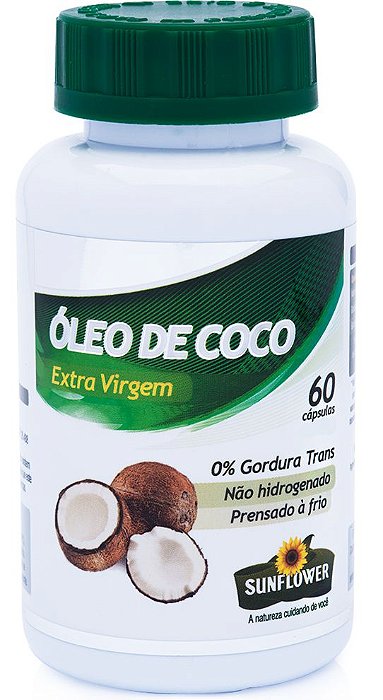 Óleo de Coco 1.4g 60 caps Sunflower