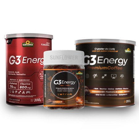 Kit G3 - Energy, Power Coffee e Premium Coffee