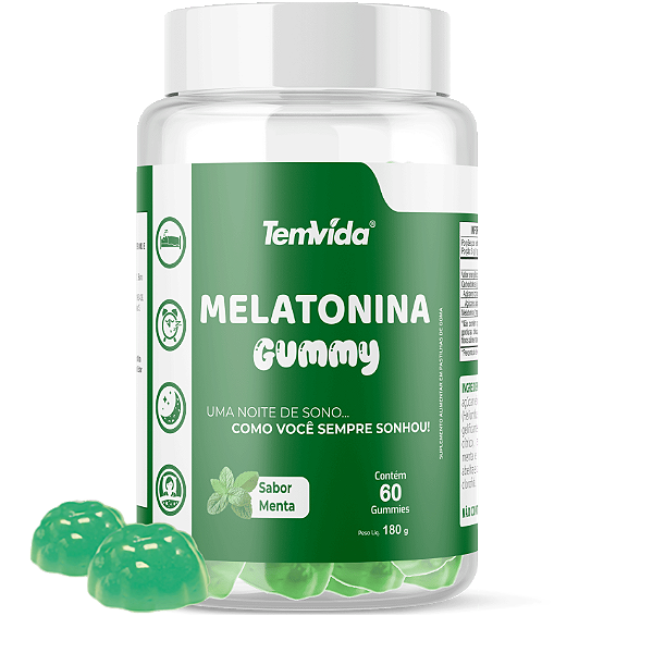 Melatonina Gummy Tem Vida 60 Gomas