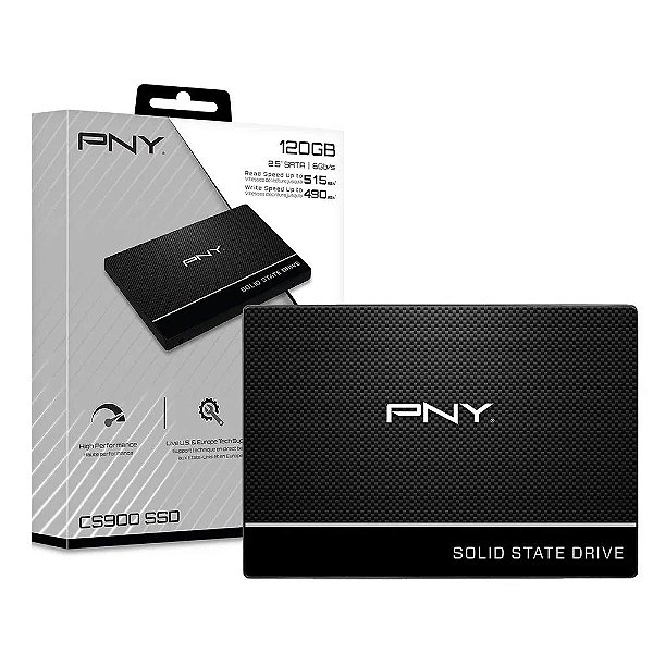 SSD PNY CS900 Sata 3 120GB 515-490Mb/s - Re informatica