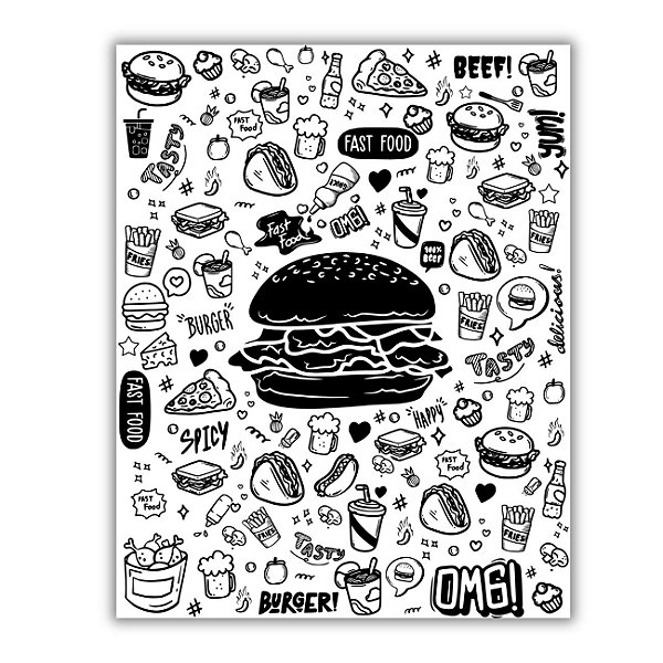 PAPEL ACOPLADO BURGUER C/ 300 FOLHAS (30X38) 20GR