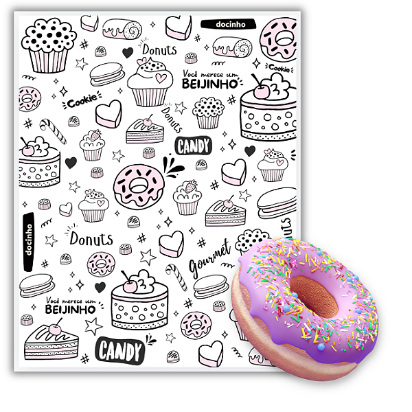 PAPEL ACOPLADO PARA DOCEs C/ 400 FOLHAS (30X38)