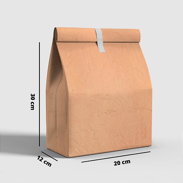 Saco Para Delivery Kraft SOS Médio Liso 30x20x12 100 unidades