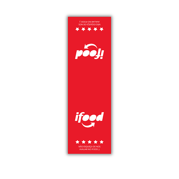 ETIQUETA LACRE DELIVERY 9,5 CM C/ 500 UNIDADES - IFOOD