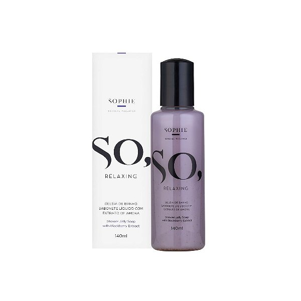 So Relaxing | Geléia de Banho de Amora | Sabonete Líquido 140ml