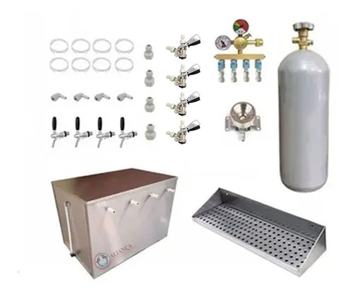 Kit Para Beer Truck 4 Saídas Inox Completo
