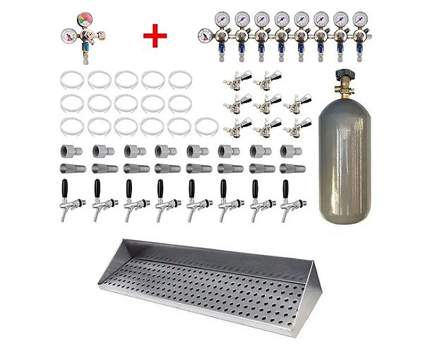 Kit Câmara Fria 08 vias com Engate Rápido Completo