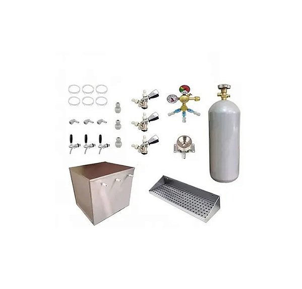 Kit Para Beer Truck 3 vias Inox Completo