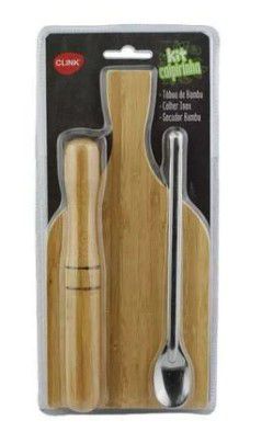 Kit caipirinha com 3 peças - Bambu & inox