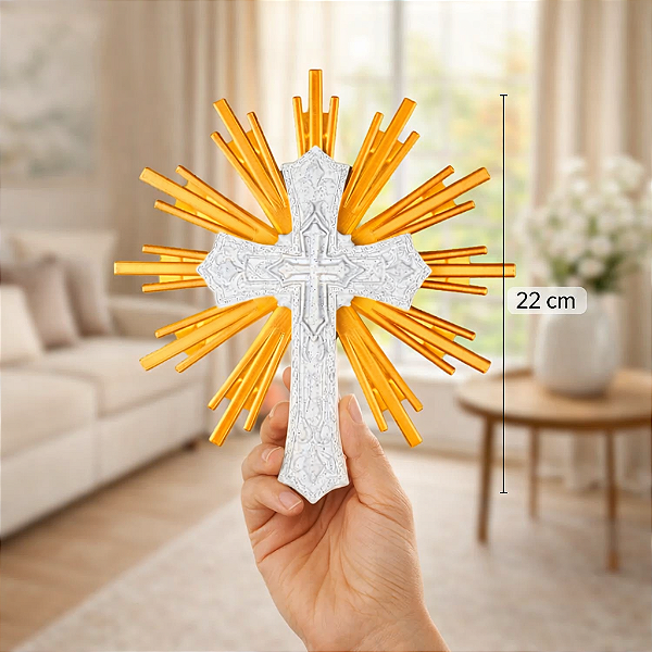 Cruz Sagrada Decorativa 22cm
