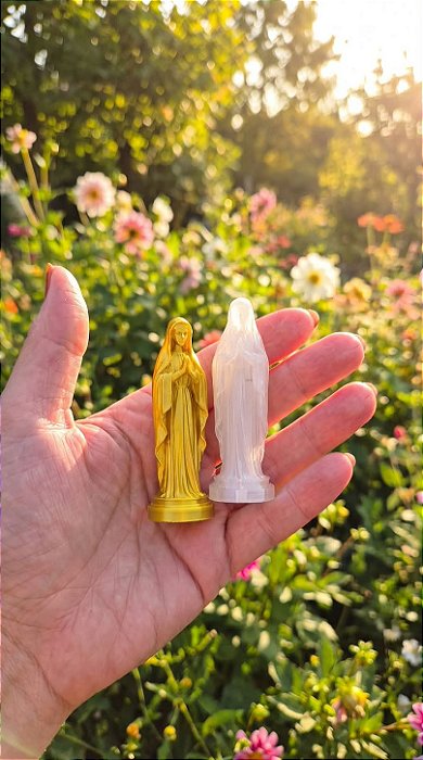 Escultura de Nossa Senhora mini 7cm com 10 unidades