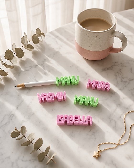 Kit com 50 Ponteiras de Lápis ou Caneta Personalizado