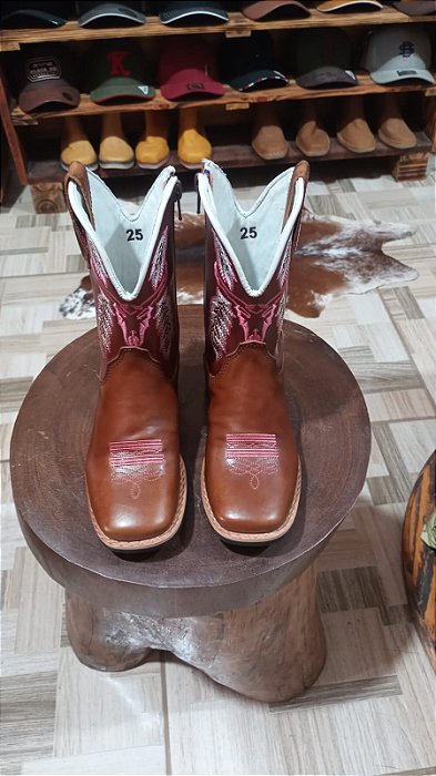 Bota texana  infantil feminina