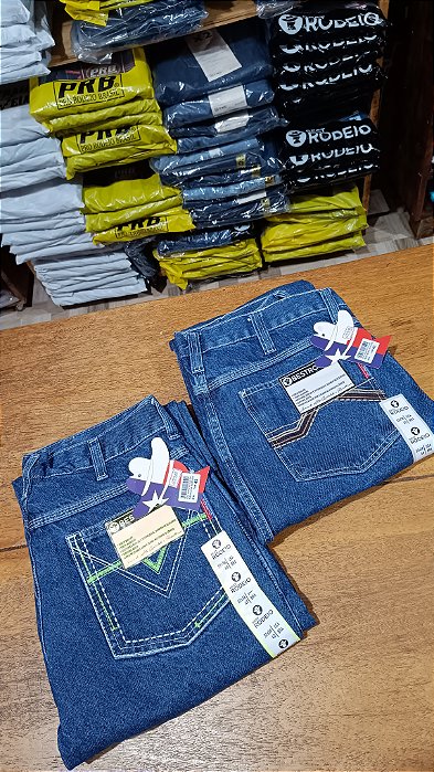 CALÇA BEST RODEIO 100% algodão,bolso bordados verde