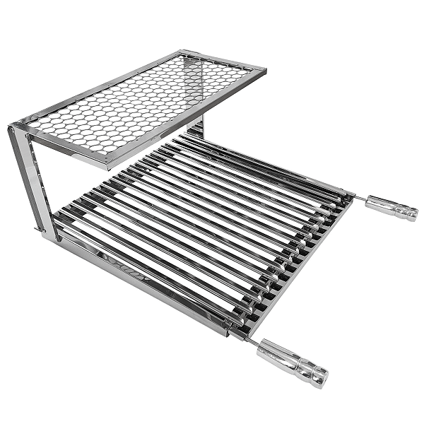 Grelha Parrilla Argentina com Descanso Reforçada Inox Bem Grill