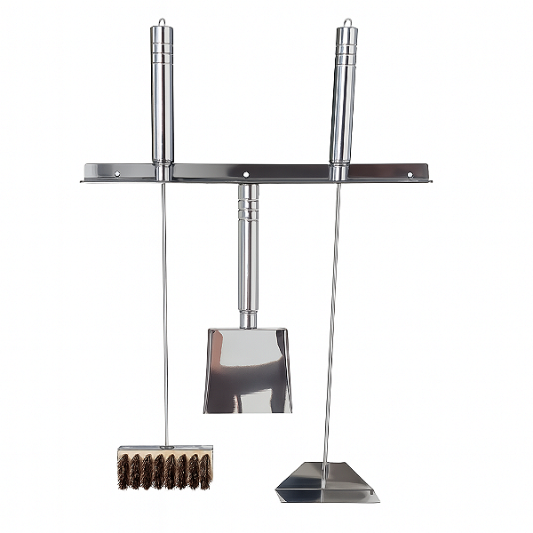 Kit Limpeza com Suporte de 5 cavidades Inox